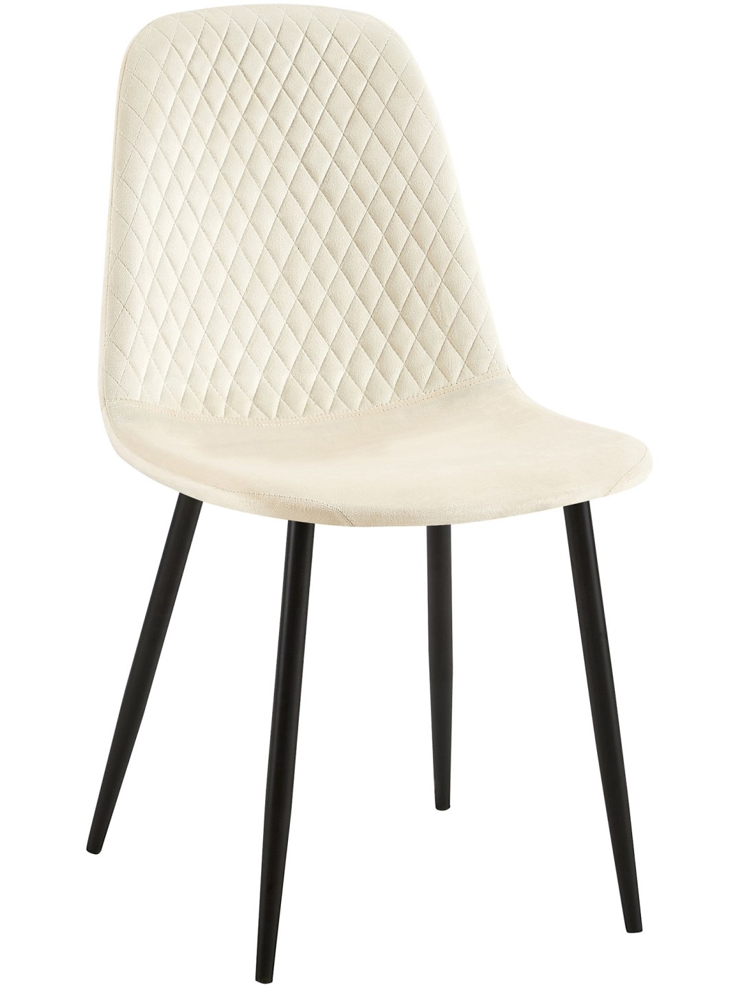 Stolička Giverny velvet, krémová