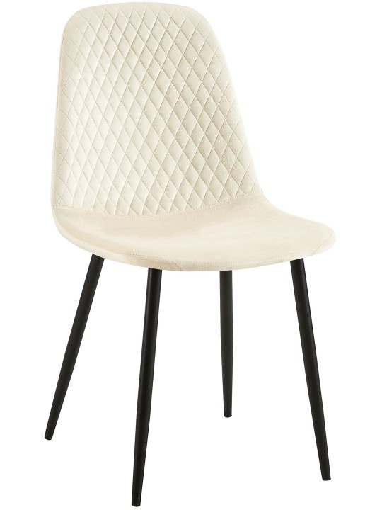 Stolička Giverny velvet, krémová