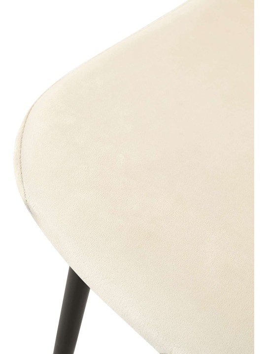 Stolička Giverny velvet, krémová