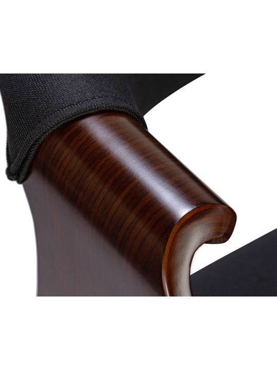 Jedálenská stolička Foley látka, orech/čierna Jedálenská stolička Foley látka, orech/čierna