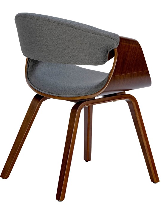 Jedálenská stolička Foley látka, orech/sivá