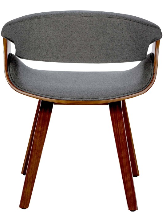 Jedálenská stolička Foley látka, orech/sivá