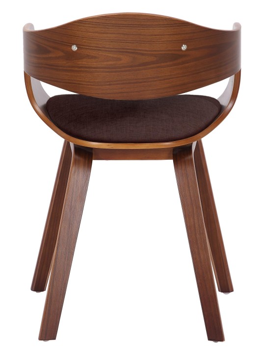 Stolička pre návštevníkov látka Kingston, orech/hnedá