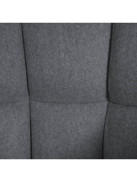 Barová stolička Damaso W filc, sivá