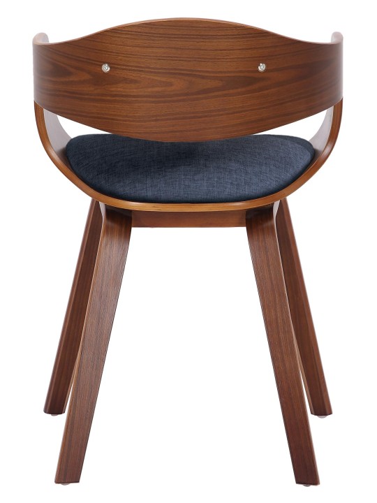 Sada 2 stoličiek látka Kingston, orech/modrá