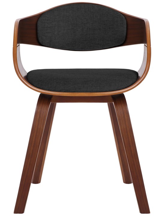 Sada 2 stoličiek látka Kingston, orech/tmavosivá