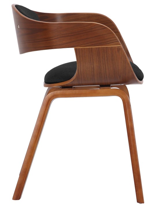 Sada 2 stoličiek látka Kingston, orech/tmavosivá