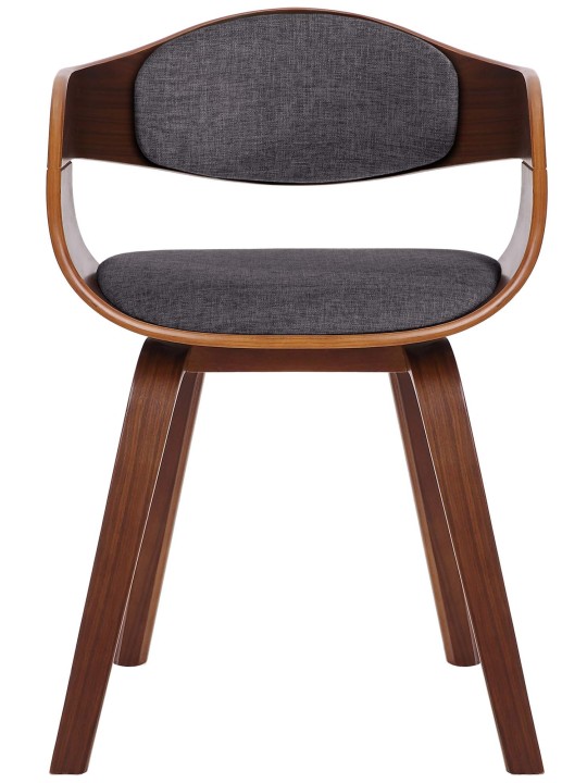 Sada 2 stoličiek látka Kingston, orech/svetlosivá