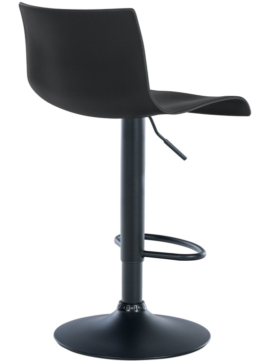 Sada 2 barových stoličiek Branford plast, čierna
