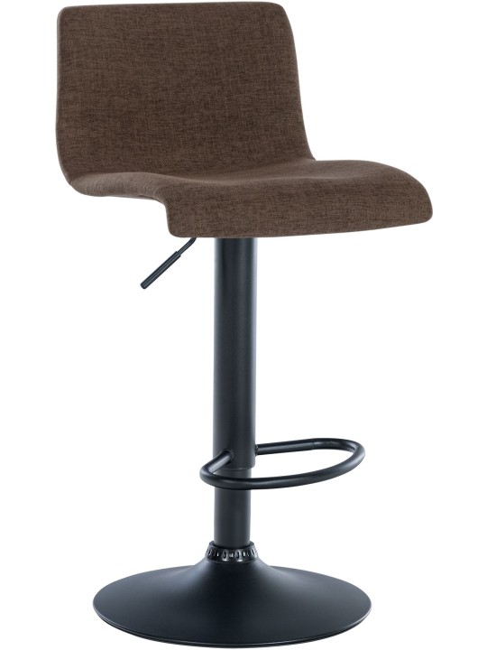 Sada 2 barových stoličiek Branford látka, hnedá