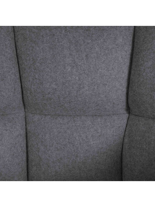 Barová stolička Damaso E filc so 4-stopovým rámom, sivá