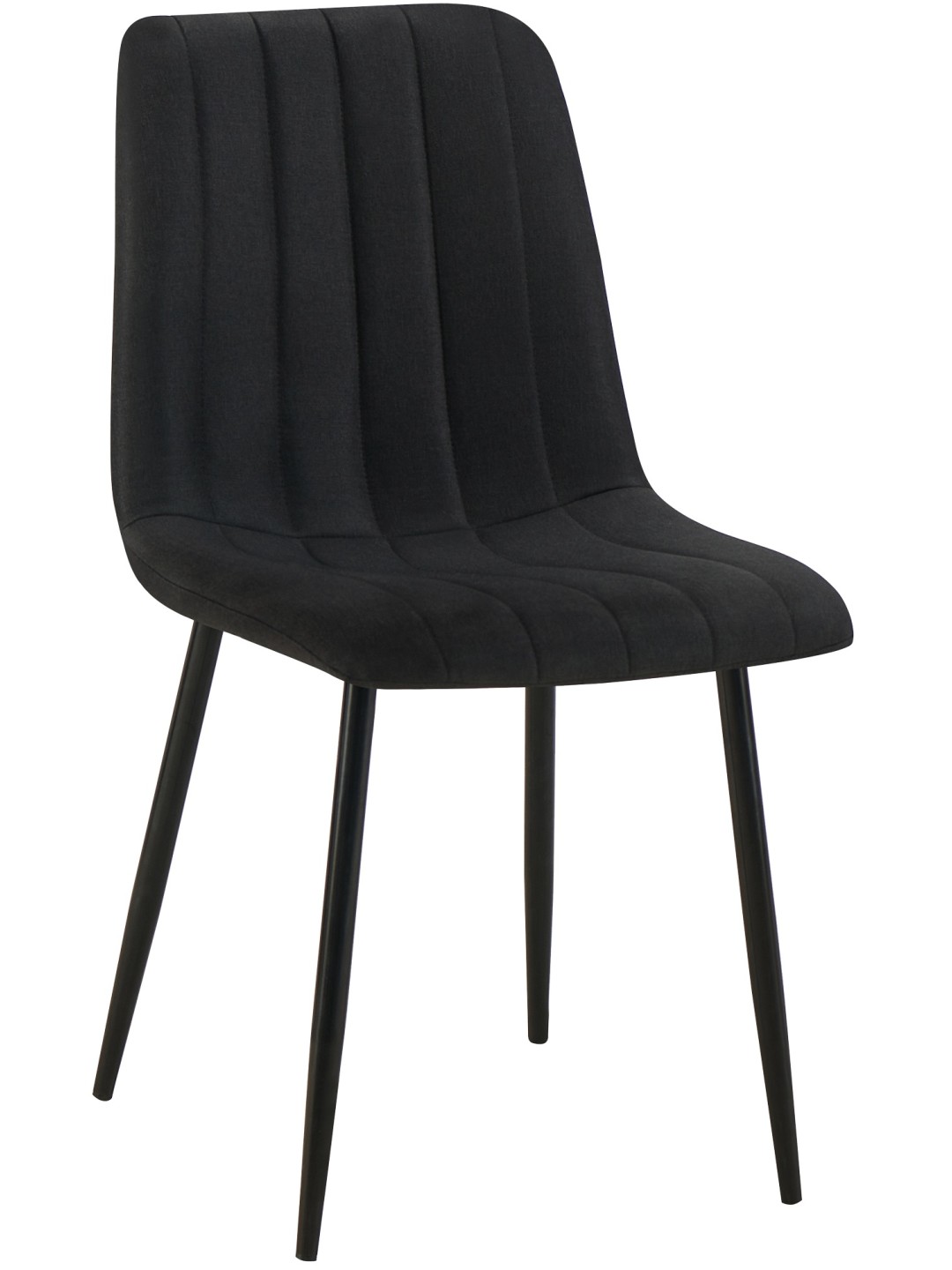 Stolička Dijon látka, čierna