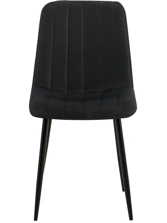 Stolička Dijon látka, čierna