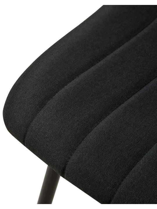 Stolička Dijon látka, čierna