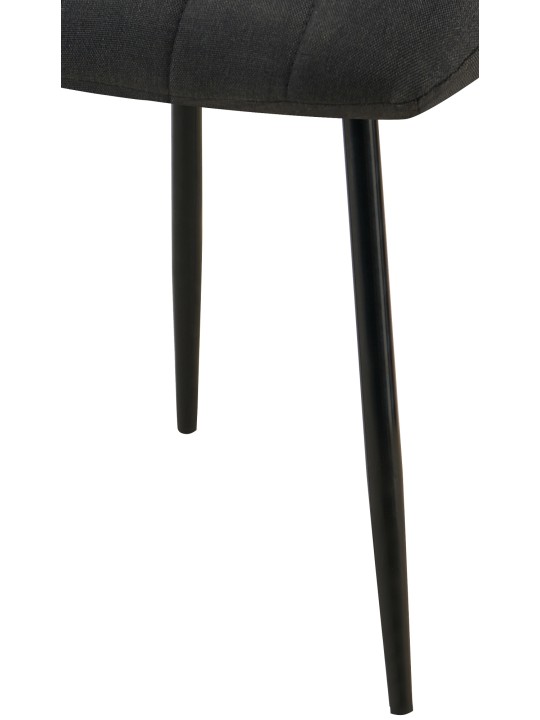Stolička Dijon látka, čierna