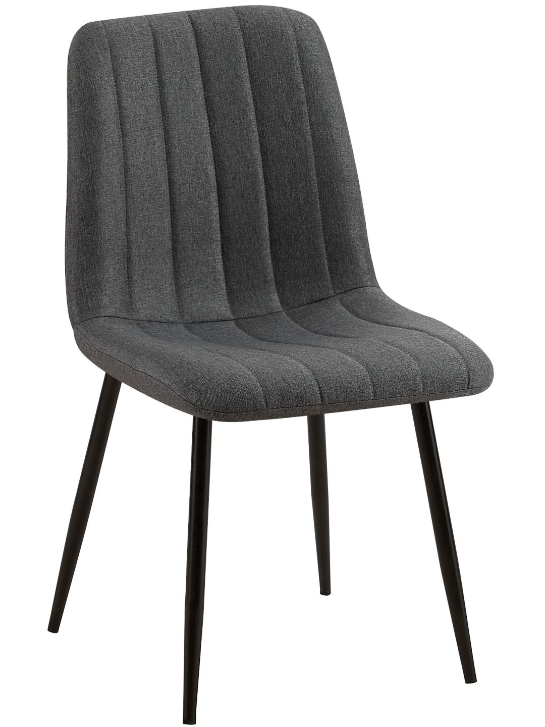 Stolička Dijon látka, tmavosivá