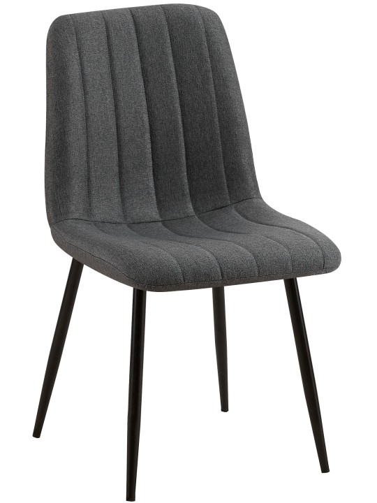 Stolička Dijon látka, tmavosivá