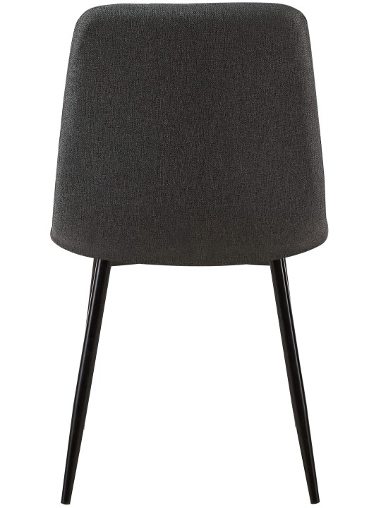Stolička Dijon látka, tmavosivá