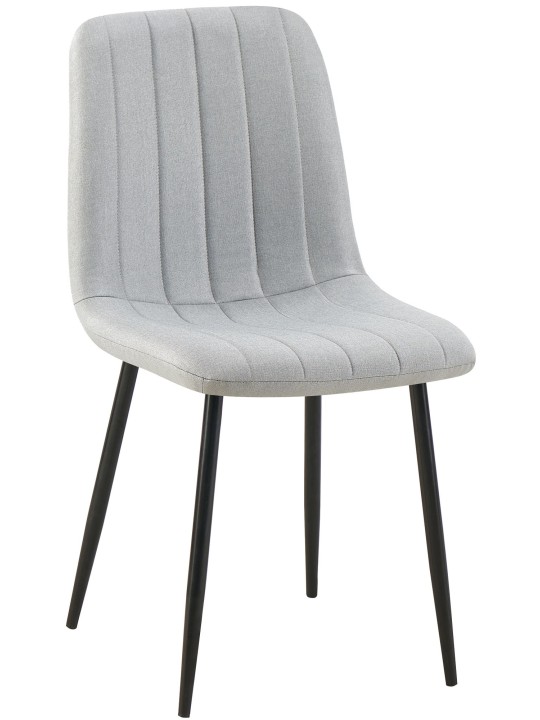 Stolička Dijon látka, sivá
