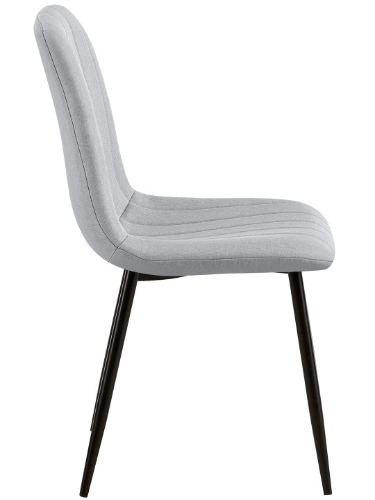 Stolička Dijon látka, sivá