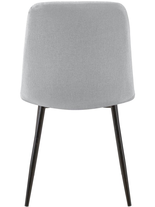 Stolička Dijon látka, sivá