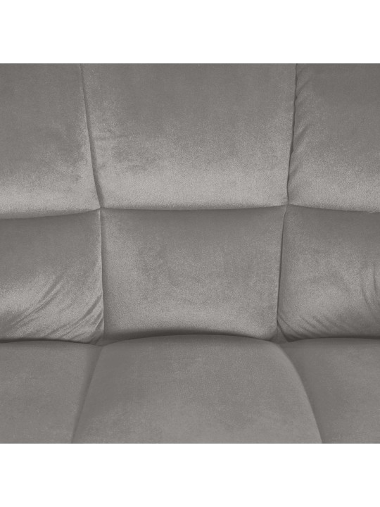 Barová stolička Damaso E velvet so 4-stopovým rámom, sivá Barová stolička Damaso E velvet so 4-stopovým rámom, sivá