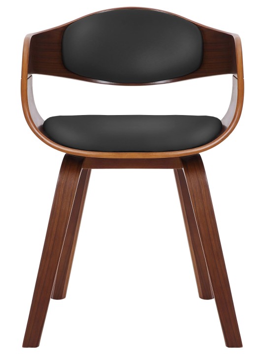 Stolička pre návštevníkov Kingston, orech/čierna