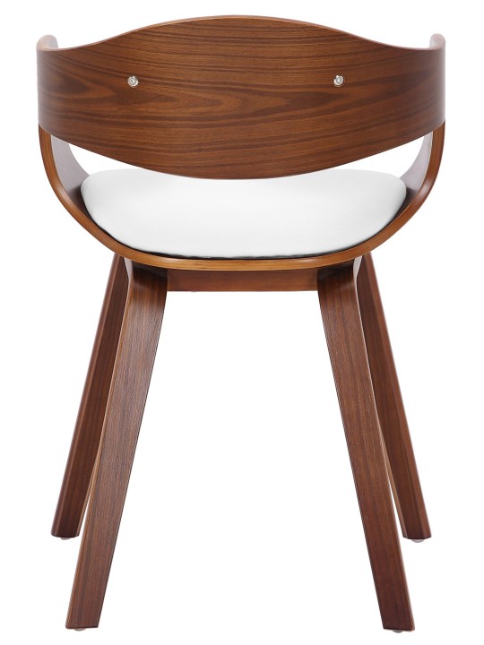 Stolička pre návštevníkov Kingston, orech/biela