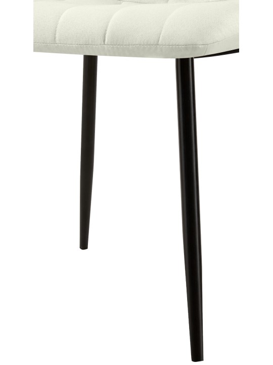 Sada 4 stoličiek látka Dijon, krémová