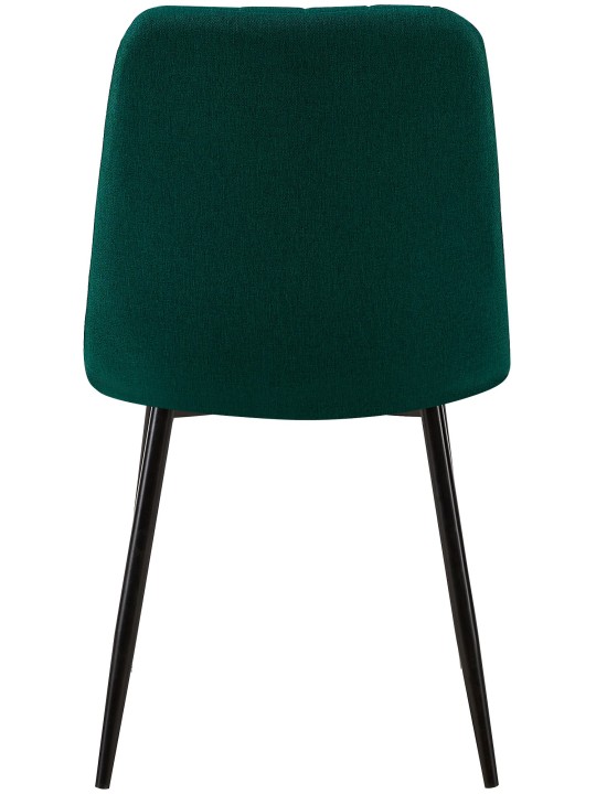 Sada 4 stoličiek látka Dijon, tmavozelená