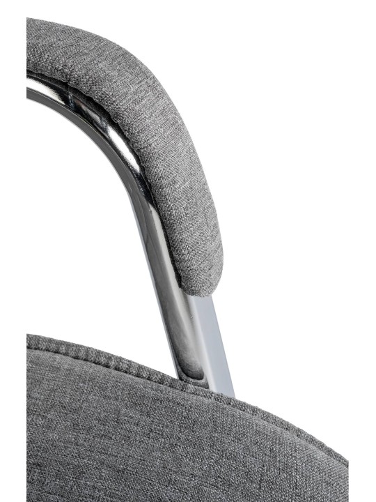 Stolička pre návštevy látka Sievert, svetlosivá