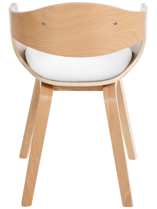 Sada 2 stoličiek Kingston z umelej kože, prírodná/biela