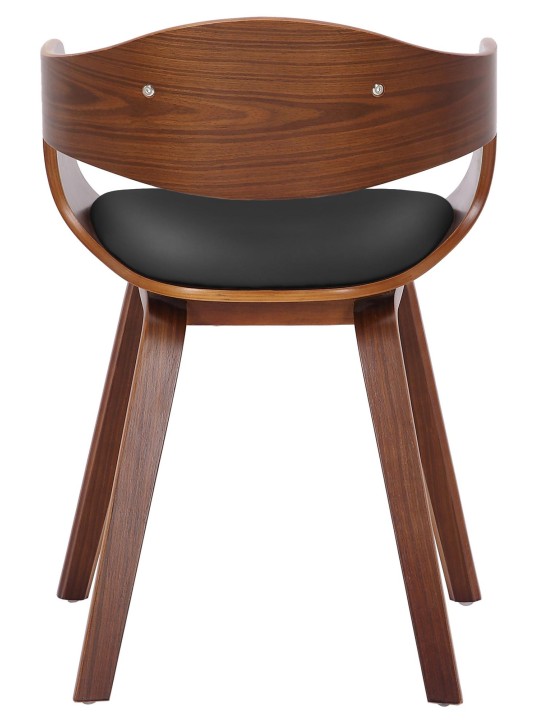 Sada 2 stoličiek Kingston z umelej kože, orech/čierna