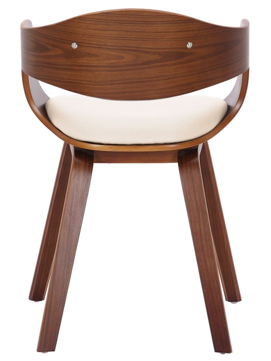 Sada 2 stoličiek Kingston z umelej kože, orech/krémová