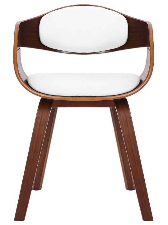 Sada 2 stoličiek Kingston z umelej kože, orech/biela