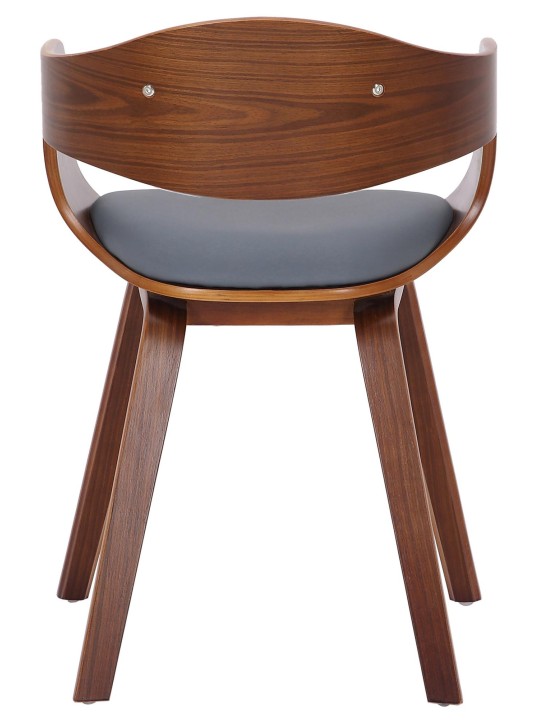 Sada 2 stoličiek Kingston z umelej kože, orech/sivá