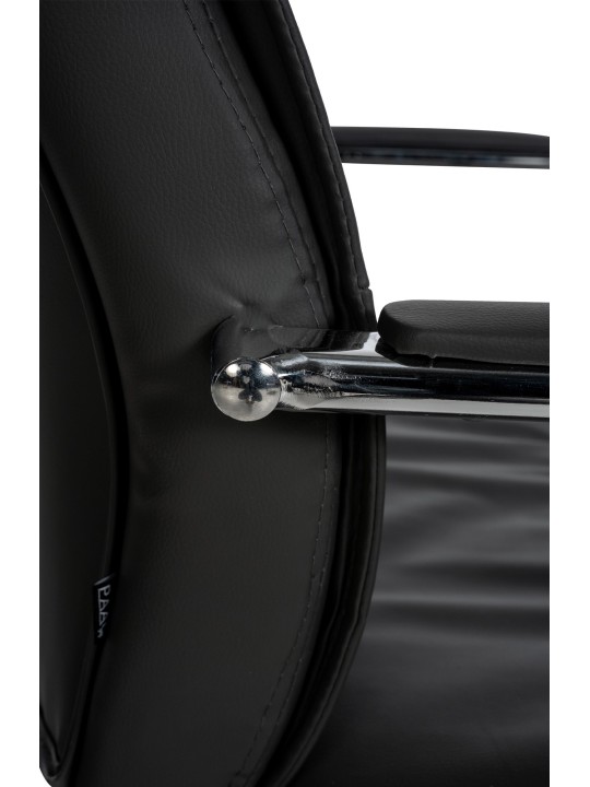 Súprava 2 návštevníckych stoličiek Sievert, čierna Súprava 2 návštevníckych stoličiek Sievert, čierna