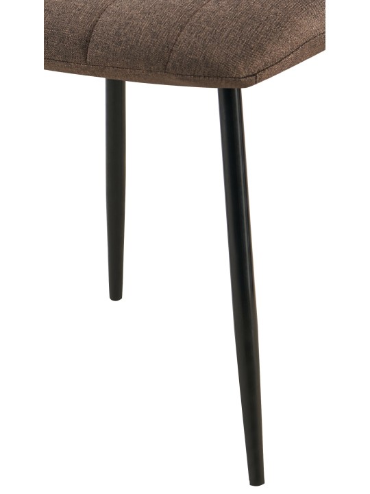 Stolička Dijon látka, hnedá