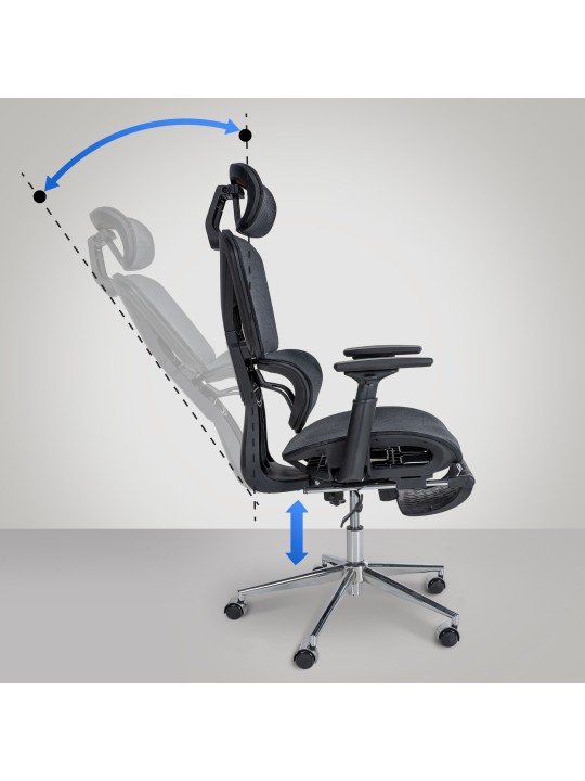 Kancelárska stolička Grover, čierna