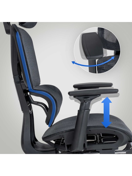 Kancelárska stolička Grover, čierna