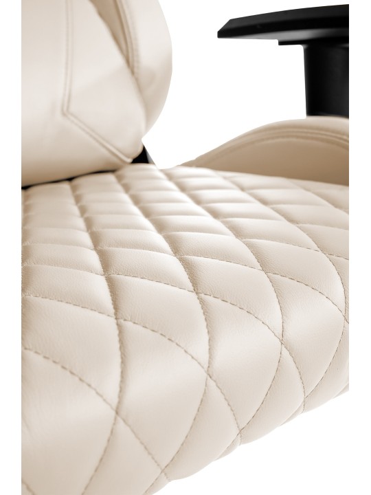 Kancelárske kreslo Keren pravá koža, krémová