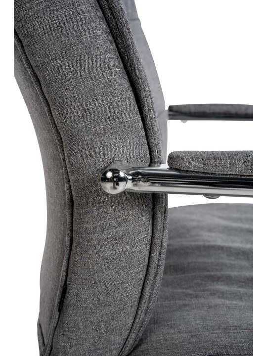 Sada 2 návštevníckych stoličiek látka Sievert, svetlosivá