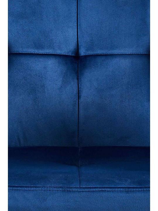 Sada 2 jedálenských stoličiek Emia velvet, modrá