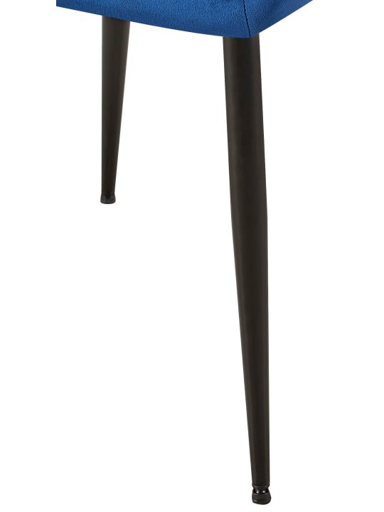 Sada 2 jedálenských stoličiek Emia velvet, modrá