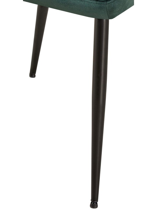 Sada 2 jedálenských stoličiek Emia velvet, zelená