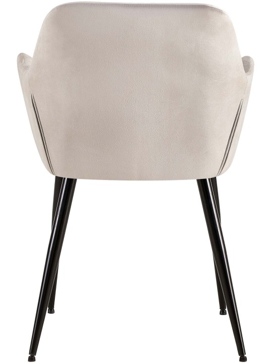 Sada 2 jedálenských stoličiek Emia velvet, svetlosivá