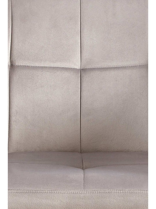 Sada 2 jedálenských stoličiek Emia velvet, svetlosivá