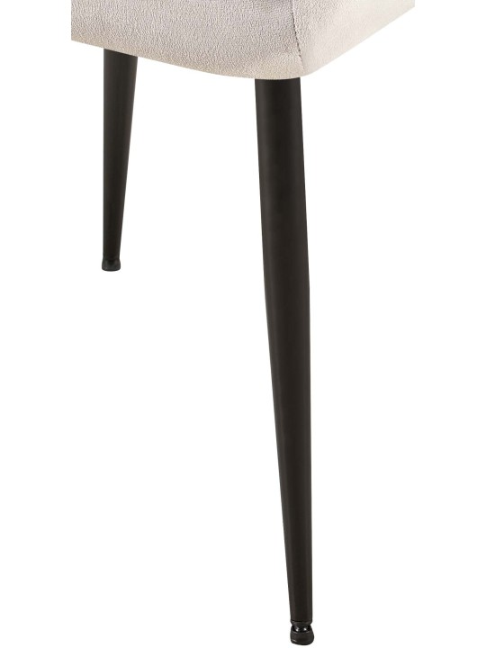 Sada 2 jedálenských stoličiek Emia velvet, svetlosivá