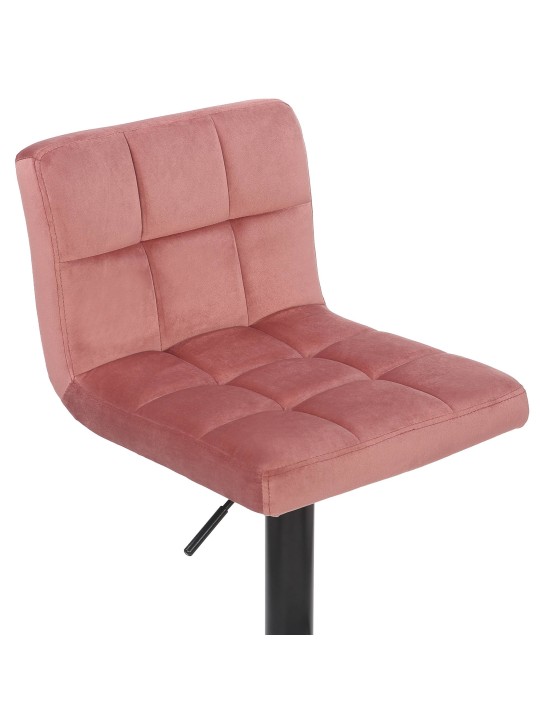 Barová stolička Feni velvet, ružová
