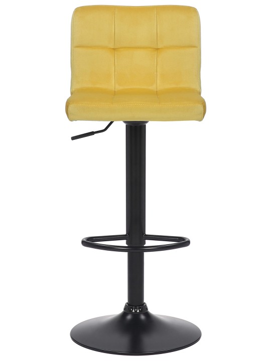 Barová stolička Feni velvet, žltá